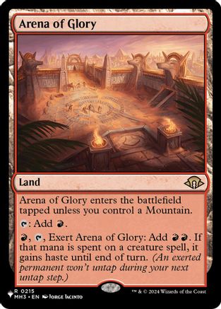 {@@LIST} Arena of Glory [LIST 215]