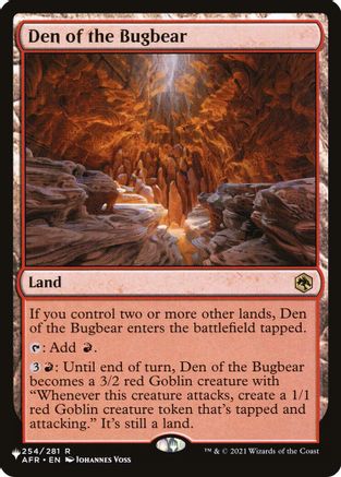 {@@LIST} Den of the Bugbear [LIST 254]