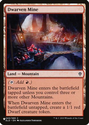 Dwarven Mine [LIST 243]