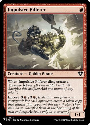 Impulsive Pilferer [LIST 171]