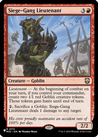 Siege-Gang Lieutenant [LIST 113]