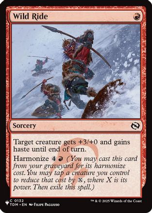 Wild Ride [LIST 132]