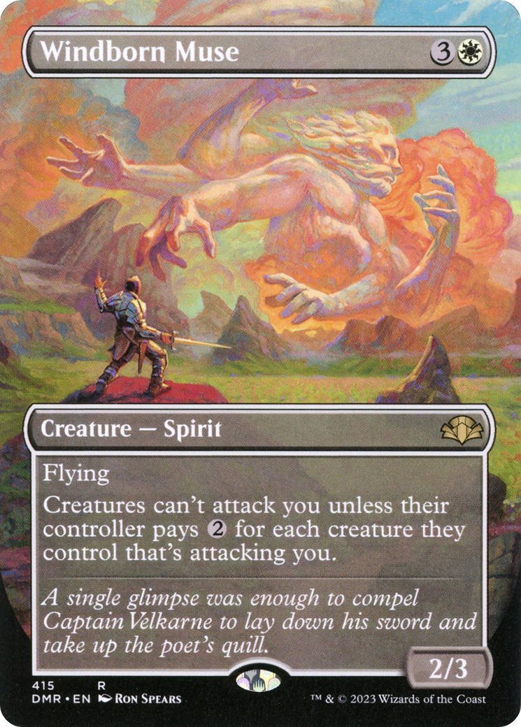 {R} Windborn Muse (Borderless Alternate Art) [Dominaria Remastered][DMR 415]