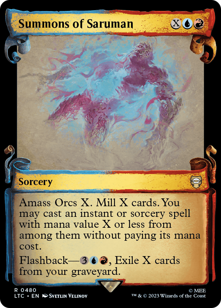{R} Summons of Saruman [The Lord of the Rings: Tales of Middle-Earth Commander Showcase Scrolls][LTC 480]