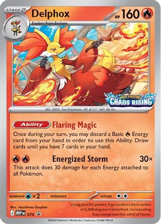 [PKM] Delphox - 074 - 74/null [ME: Mega Evolution Promo] Holofoil