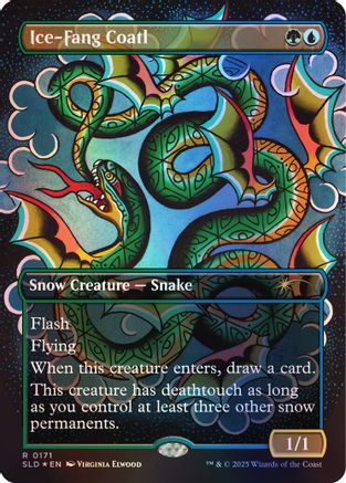 Ice-Fang Coatl (0171) (Rainbow Foil) [SLD 171]  Foil