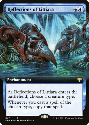 {R} Reflections of Littjara (Extended Art) [Kaldheim][KHM 347]