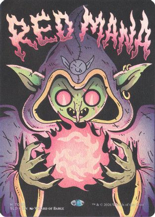 {C} Red Mana (Foil) [Secret Lair Drop Series] [SLD 7082]