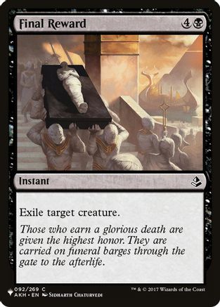 Final Reward [LIST 092]