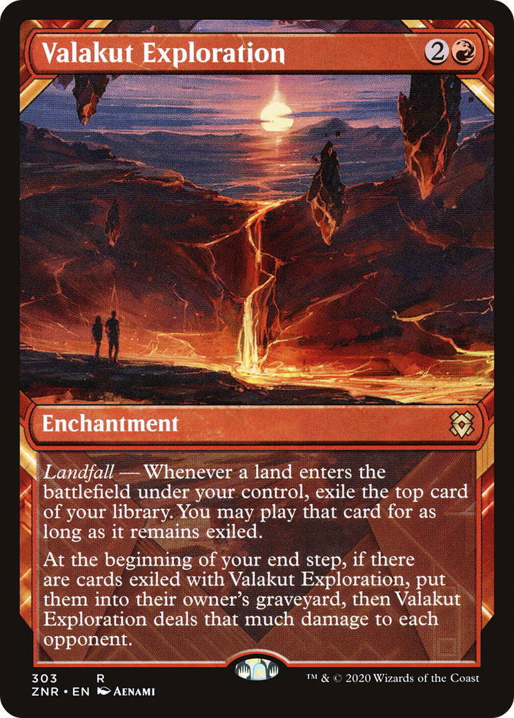 {R} Valakut Exploration (Showcase) [Zendikar Rising][ZNR 303]