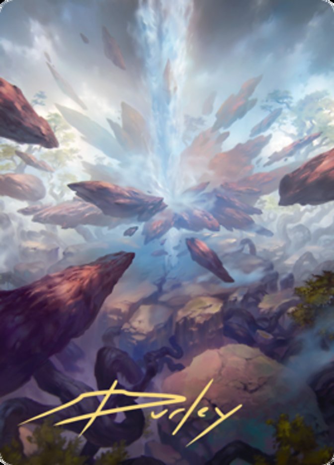 {A} Prismatic Vista (Art Series) (Gold-Stamped Signature) [Zendikar Rising Art Series][AZNR 035]