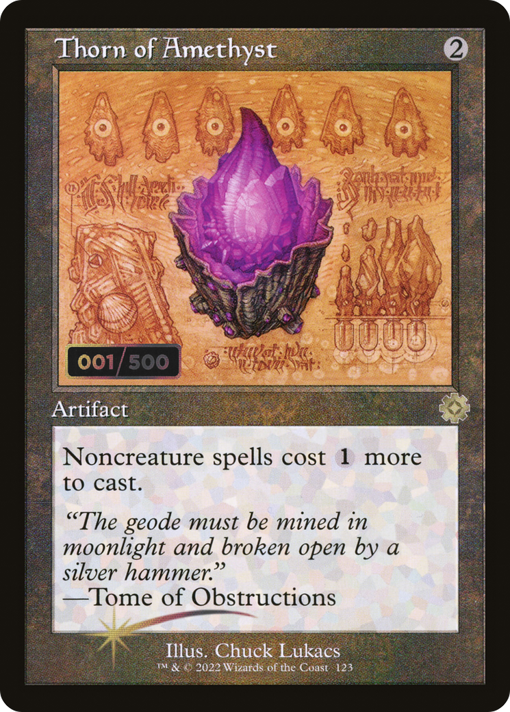 {R} Thorn of Amethyst (Schematic) (Serial Numbered) [The Brothers' War Retro Artifacts][BRR 123]