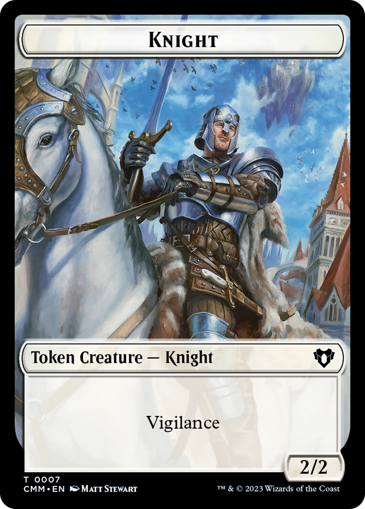 {T} Knight Token [Commander Masters Tokens][TCMM 007]