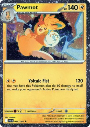 [PKM] Pawmot (Cosmos Holo) (034/094) Holofoil [Blister Exclusives]