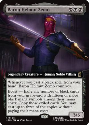 Baron Helmut Zemo (Extended Art) [MSH 405]  Foil