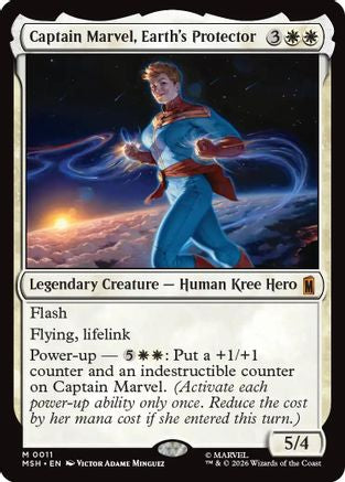 Captain Marvel, Earth's Protector [MSH 011]  Foil