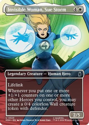 Invisible Woman, Sue Storm (Borderless) [MSH 323]  Foil