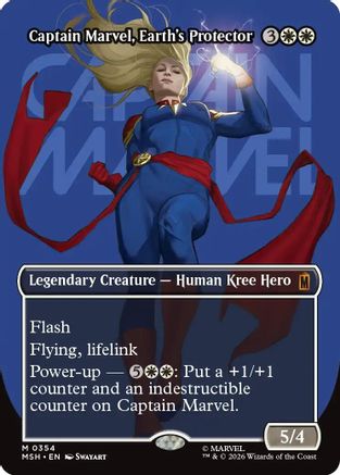 Captain Marvel, Earth's Protector (Borderless) (0354) [MSH 354]