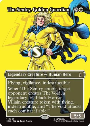 The Sentry, Golden Guardian (Borderless) [MSH 358]  Foil