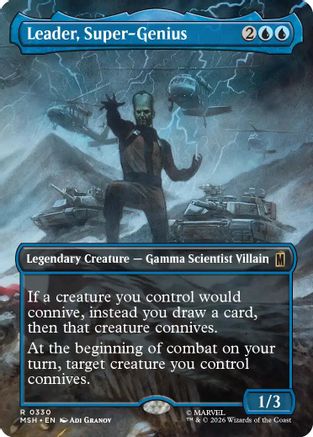 Leader, Super-Genius (Borderless) [MSH 330]  Foil