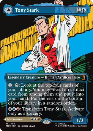 Tony Stark (Borderless) (0392) [MSH 392]  Foil