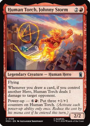 Human Torch, Johnny Storm [MSH 136]  Foil