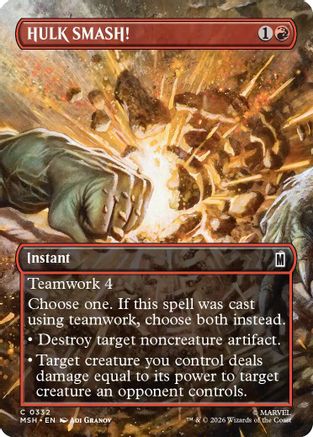 HULK SMASH! (Borderless) [MSH 332]  Foil