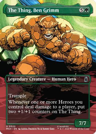 The Thing, Ben Grimm (Borderless) [MSH 322]  Foil