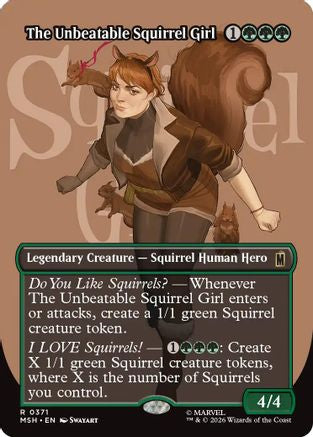The Unbeatable Squirrel Girl (Borderless) [MSH 371]  Foil