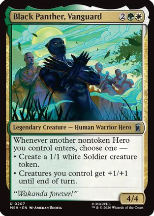 Black Panther, Vanguard [MSH 207]  Foil