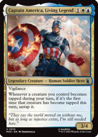Captain America, Living Legend [MSH 210]  Foil