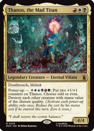 Thanos, the Mad Titan [MSH 233]  Foil