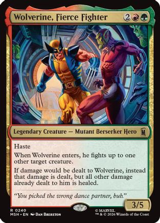 Wolverine, Fierce Fighter [MSH 240]
