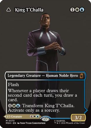 King T'Challa (Borderless) (0373) [MSH 373]  Foil