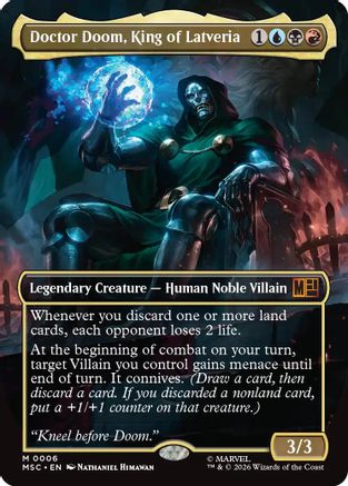 Doctor Doom, King of Latveria (Borderless) [MSC 006]  Foil