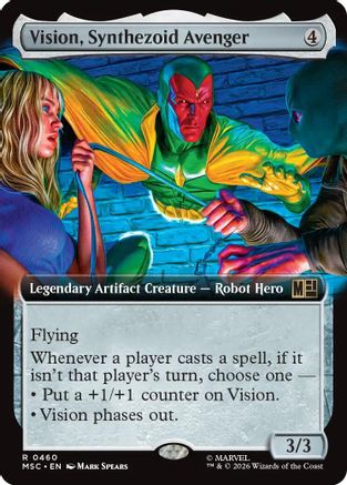 Vision, Synthezoid Avenger (Extended Art) [MSC 460]  Foil