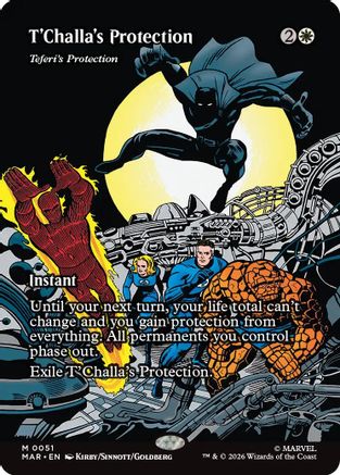 T'Challa's Protection - Teferi's Protection (Borderless) [MAR 051]  Foil