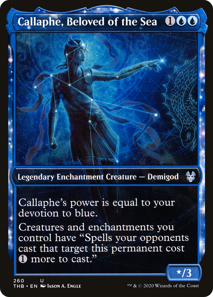 {C} Callaphe, Beloved of the Sea (Showcase) [Theros Beyond Death][THB 260]