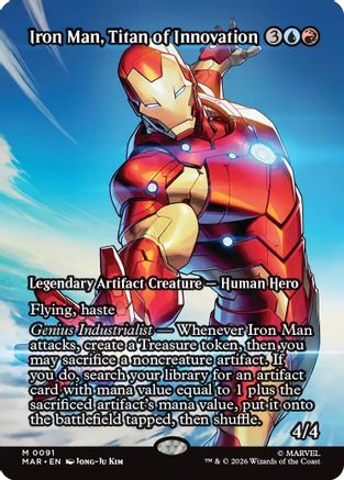 Iron Man, Titan of Innovation (Borderless) [MAR 091]  Foil