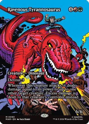 Ravenous Tyrannosaurus (Borderless) [MAR 093]  Foil