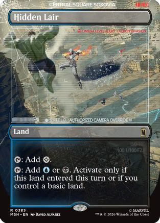 Hidden Lair (Borderless) [MSH 383]  Foil