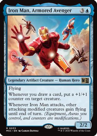 Iron Man, Armored Avenger (Surge Foil) [MSC 033]  Foil