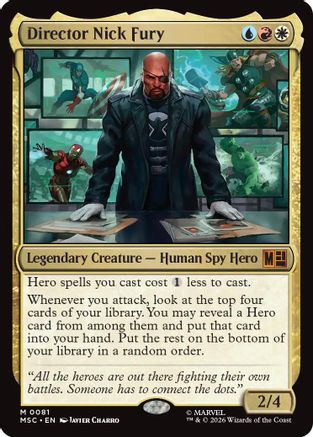 Director Nick Fury (Surge Foil) [MSC 081]  Foil