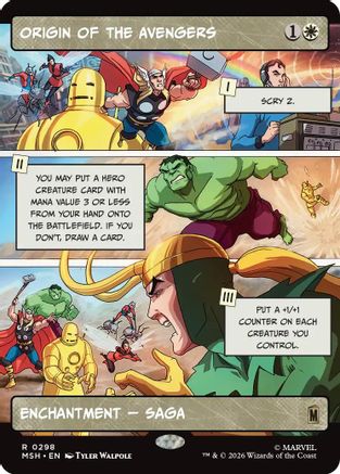 Origin of the Avengers (Borderless) [MSH 298]  Foil