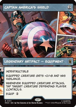 Captain America's Shield (Borderless) (0311) [MSH 311]  Foil