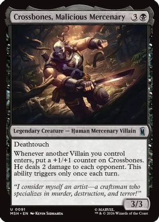 Crossbones, Malicious Mercenary [MSH 091]  Foil