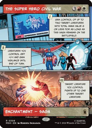 The Super Hero Civil War (Borderless) [MSH 308]
