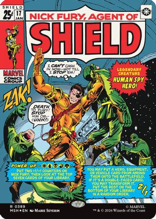 Nick Fury, Agent of SHIELD (Borderless) (0389) [MSH 389]  Foil