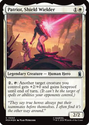 Patriot, Shield Wielder (Surge Foil) [MSH 444]  Foil