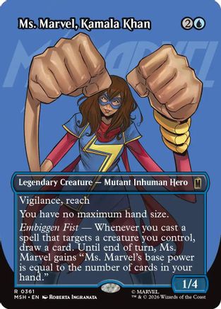 Ms. Marvel, Kamala Khan (Borderless) [MSH 361]  Foil